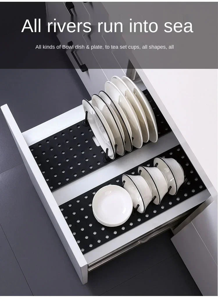 Kitchen Organiser - Sink Dish Drying Rack and Storage Solution
