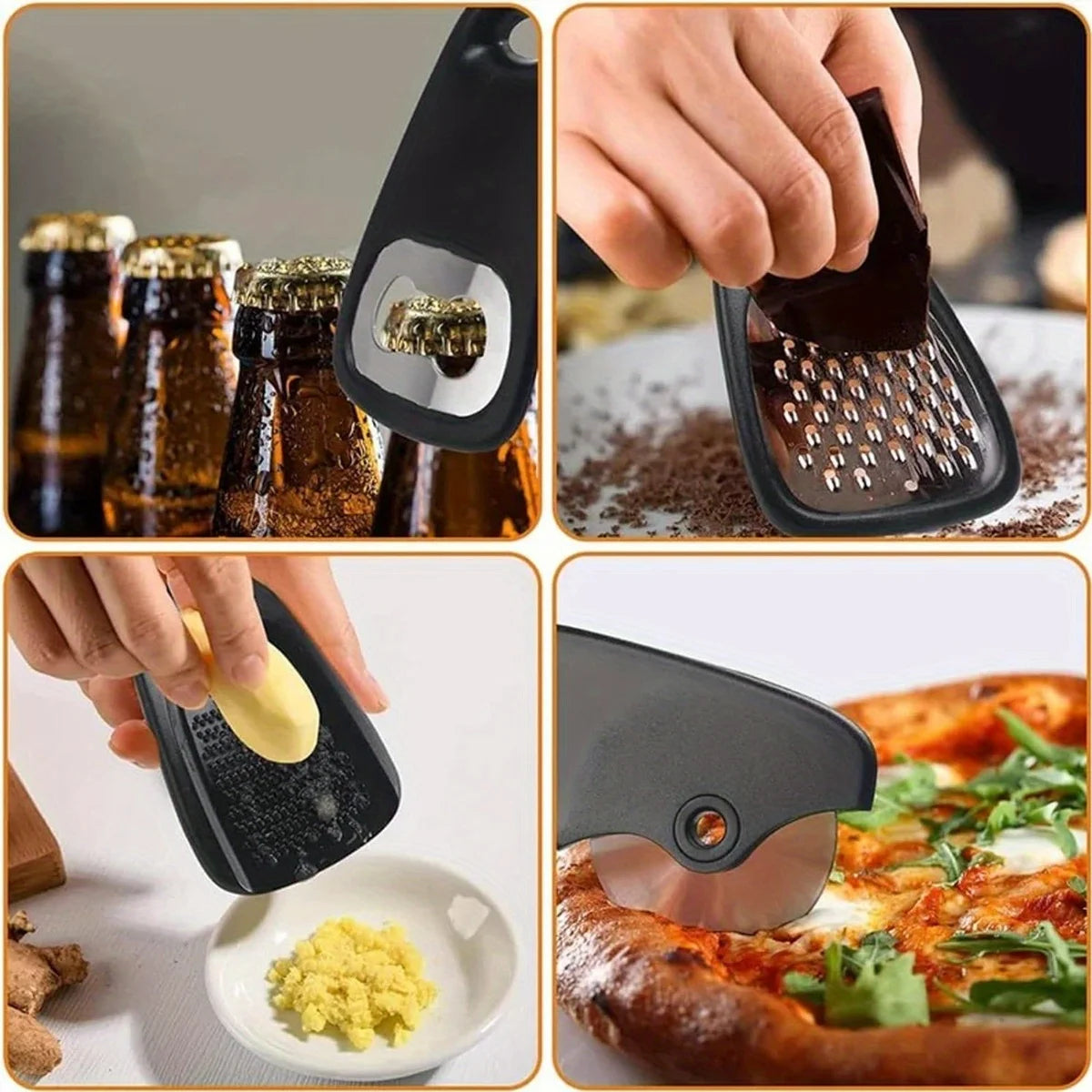 Kitchen Gadget Set - 5 Piece Stackable Cooking Tools