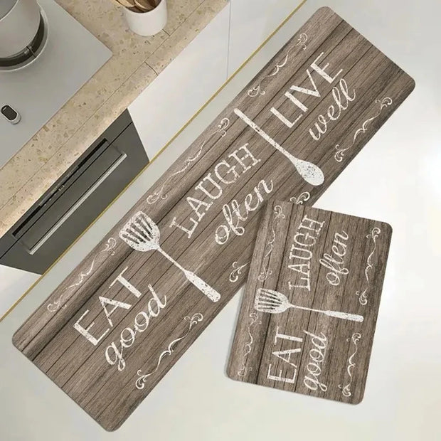 Kitchen Cutlery Mat - Washable Stain-Resistant Foot Mat Carpet