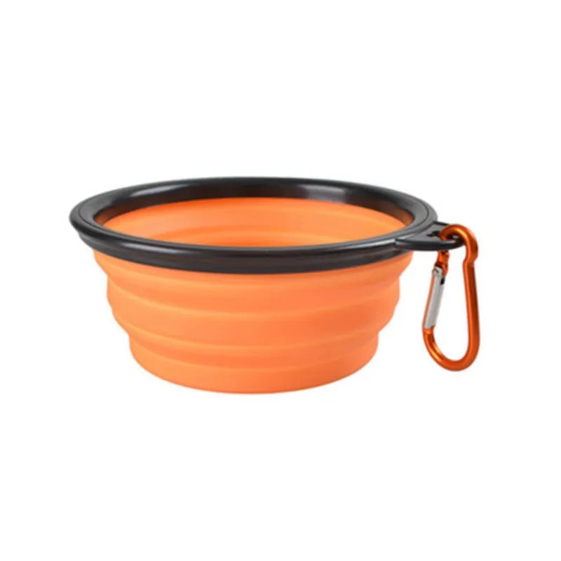 Portable Pet Food Bowl - Durable Silicone Collapsible Bowl for Dogs and Cats