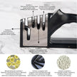 Kitchen 4 Segment Knife Sharpener - Multifunctional Portable Kitchen Gadget