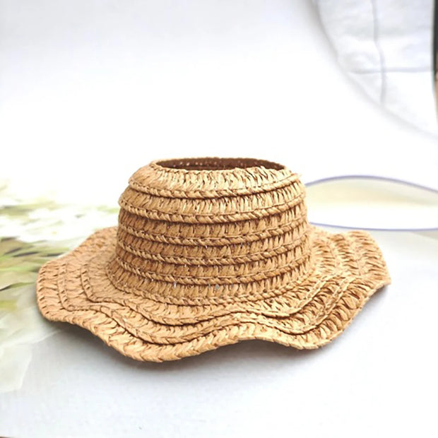 Sun Hat for Labubu V1 V2 V3 - Open Straw Woven Hat Accessories
