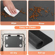 Pet Feeding Mat - Absorbent for Food and Water Bowl with Waterproof Rubber
