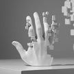 Abstract Art Palm Sculpture - Modern Luxury Table Decor for Living Rooms