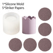 Flower Shape Candlestick - Handmade Coaster with Non-Slip Mat for Home Decor