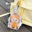 Doll Protect Case for Labubu 15cm Plush Doll - Shoulder Bag with Dust-Proof Storage