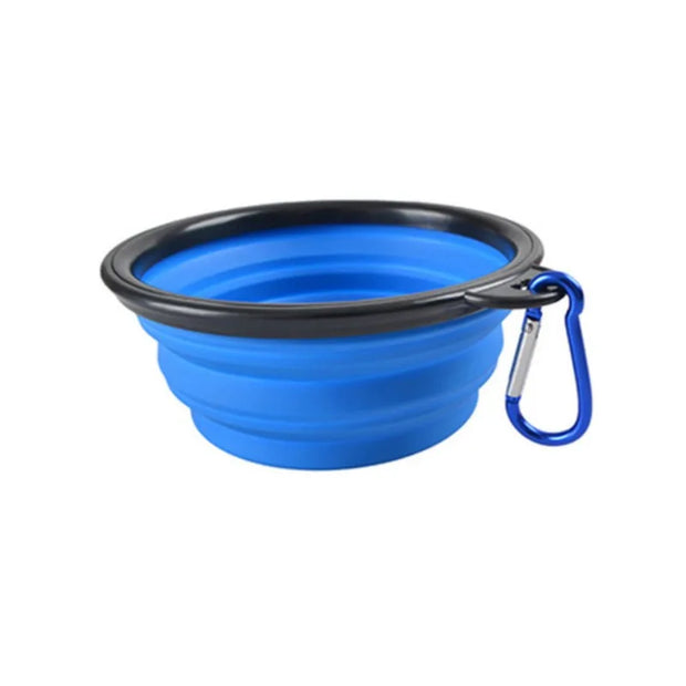 Portable Pet Food Bowl - Durable Silicone Collapsible Bowl for Dogs and Cats