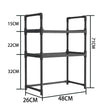 Kitchen Elevated Design Seasoning Rack Microwave Storage RackBilayer Oven Modern Minimalism Kitchen Accessories Organizer