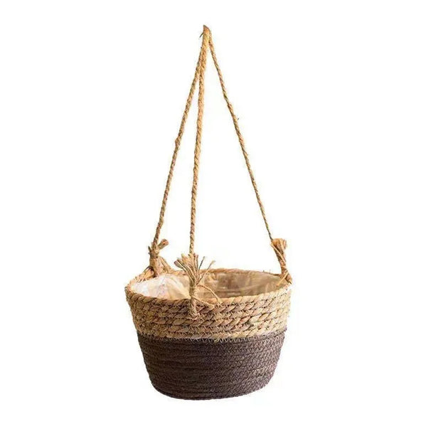 Garden Hanging Planter - Macrame Plant Storage Basket for Indoor and Outdoor Use
