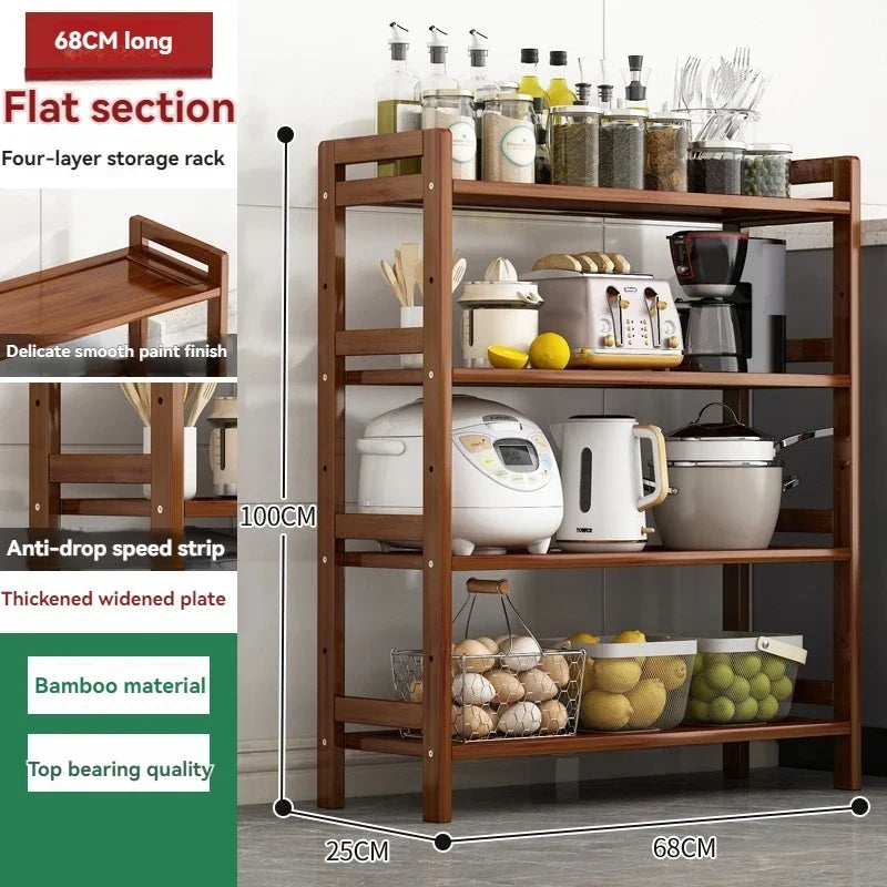 Multi-Layer Kitchen Shelf - Floor Stand for Pots and Seasonings