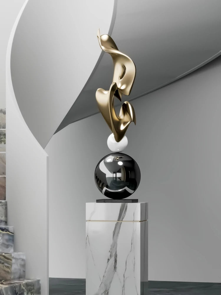 Home Decor Abstract Sculpture - Large Ornaments for Living Room and Gifts
