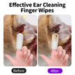 Ear Cleaning Wipes - Ear Care Fingertips for Ear Mite Removal in Cats and Dogs