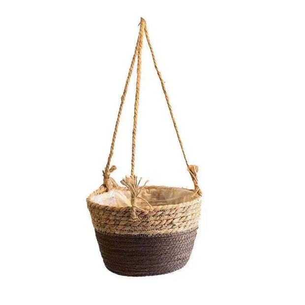 Garden Hanging Planter - Macrame Plant Storage Basket for Indoor and Outdoor Use