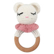 Baby Rattles DIY Crochet Cartoon Lion and Fox Doll Hand Bell Toy