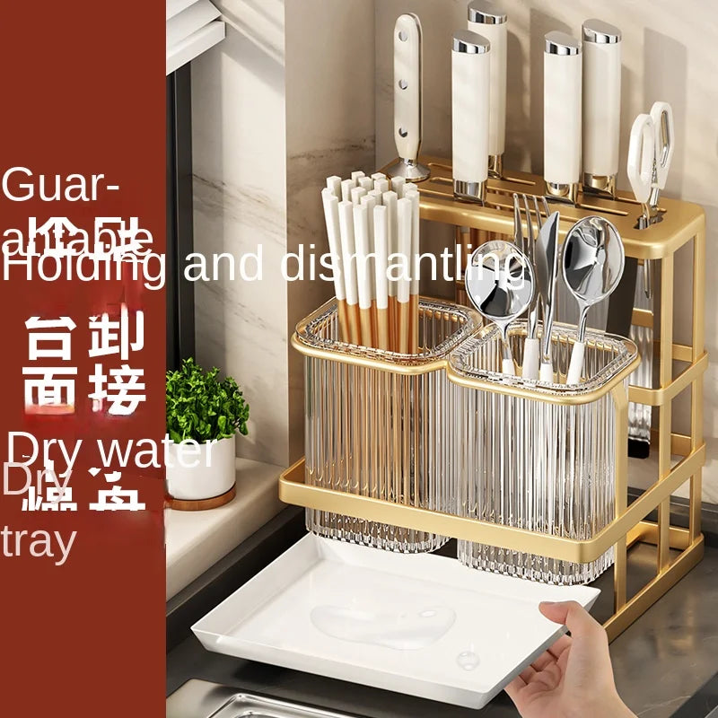 Kitchen Knife Rack - Wall-Mounted Cutting Board and Tool Storage