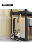 Kitchen Elevated Design Seasoning Rack Microwave Storage RackBilayer Oven Modern Minimalism Kitchen Accessories Organizer