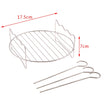 Stainless Steel Grill Baking Pan - BBQ Kitchen Tools for Air Fryers