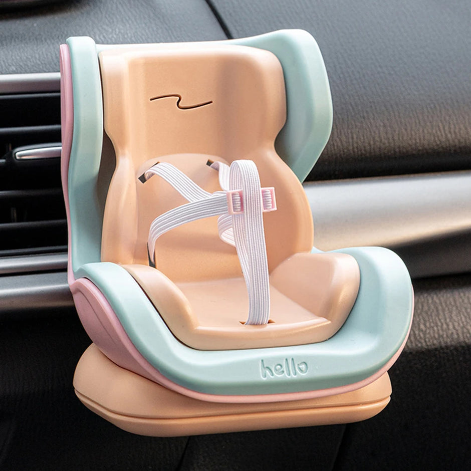 Car Seat Model for Labubu Doll V2 - Kawaii Interior Styling Accessories