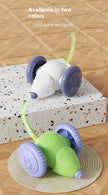 Electric Mouse Car Pet Toy - Rechargeable Automatic Teaser with Intelligent Obstacle Avoidance for Cats