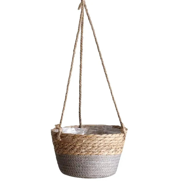 Garden Hanging Planter - Macrame Plant Storage Basket for Indoor and Outdoor Use