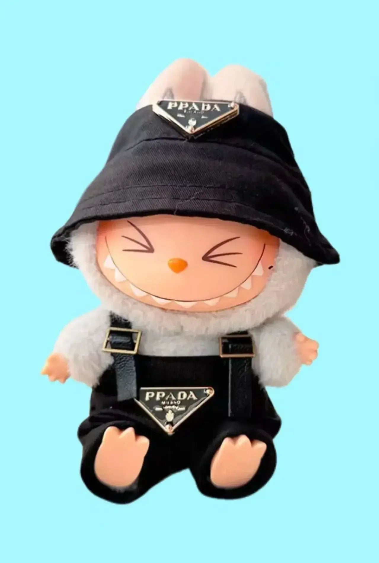 17cm Mini Labubu Doll Clothes - Outfit, Hat, Bag, and Shoes Accessories