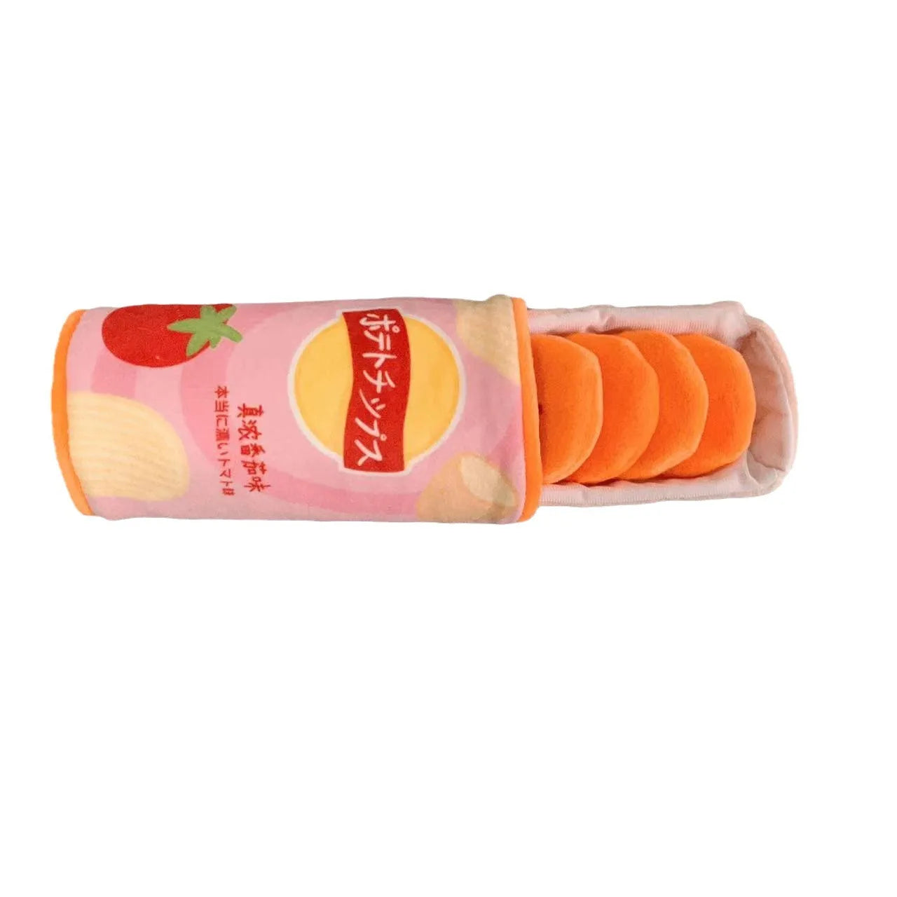 Pet Potato Chip Food Toys - Plush Snacks for Cats and Dogs