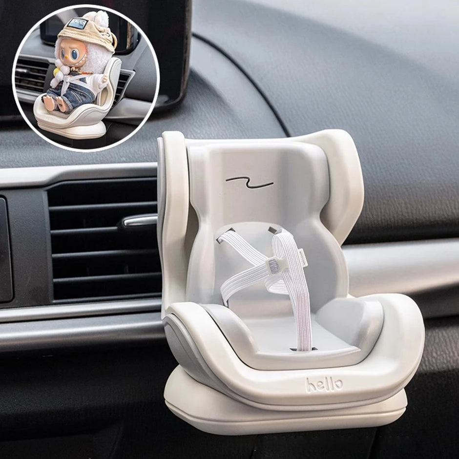 Car Seat Model for Labubu Doll V2 - Kawaii Interior Styling Accessories