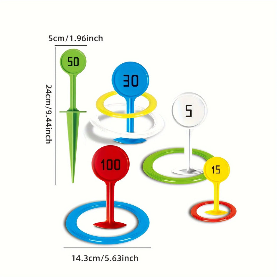 1 set of outdoor beach sports throwing rings, grass game equipment, ring throwing games,Suitable for outdoor courtyards games