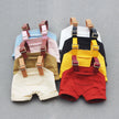 Mini Plush Doll Clothes for Korea Exo Labubu Idol V1 V2 - Overalls, Hat, and T-Shirt Set