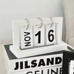 Ins Minimalist Style Living Room Office Decoration Wooden Calendar Ornament Modern Desk Accessories Simple Home Decor Crafts Gif