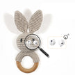 Baby Rattles DIY Crochet Cartoon Lion and Fox Doll Hand Bell Toy