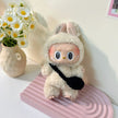 Handmade Halloween Pumpkin Clothes for Labubu - Overall Dresses with Hat 15/17cm