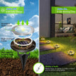Garden Lights Outdoor Bright in-Ground Lights Landscape Lighting for Patio Pathway Lawn Solar Ground Lights LED Waterproof Solar