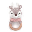 Baby Rattles DIY Crochet Cartoon Lion and Fox Doll Hand Bell Toy