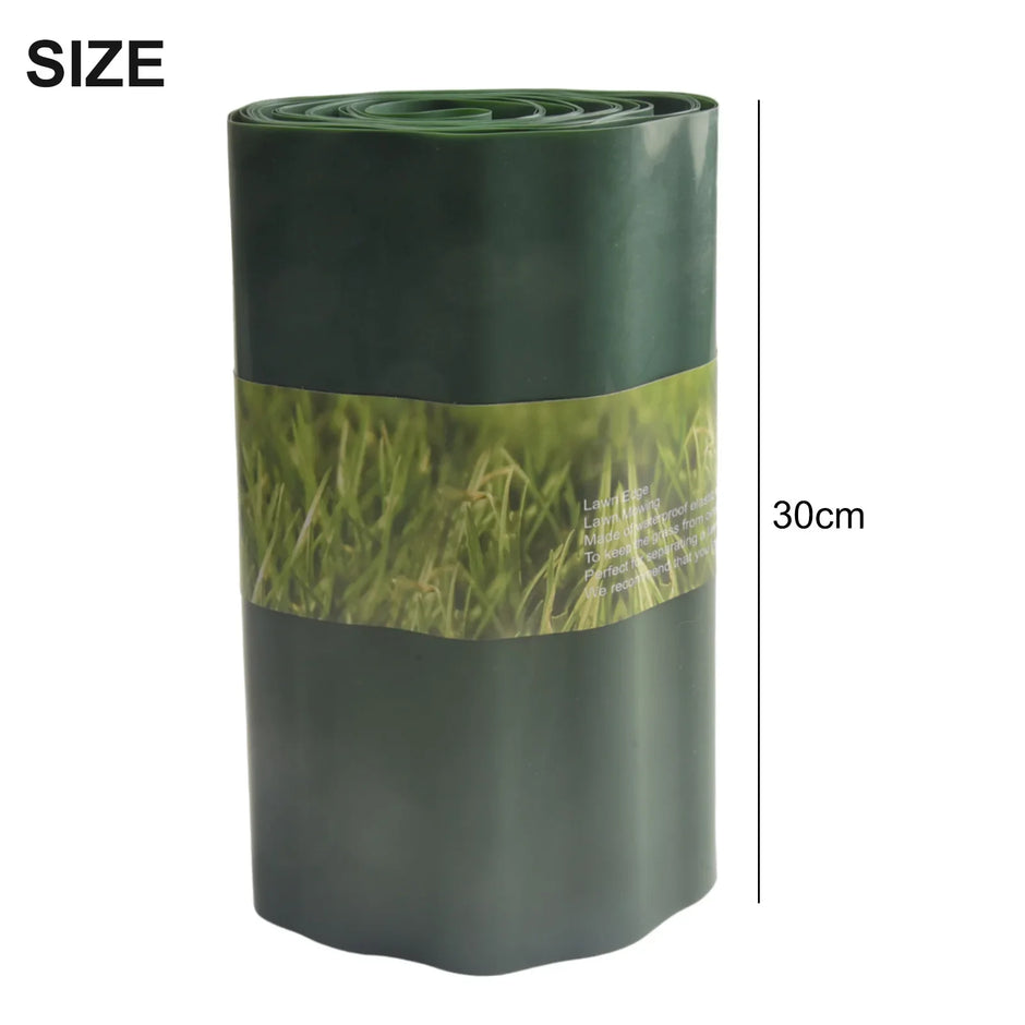 Garden Lawn Edge Border - Flexible Plastic Fence for Outdoor Decor