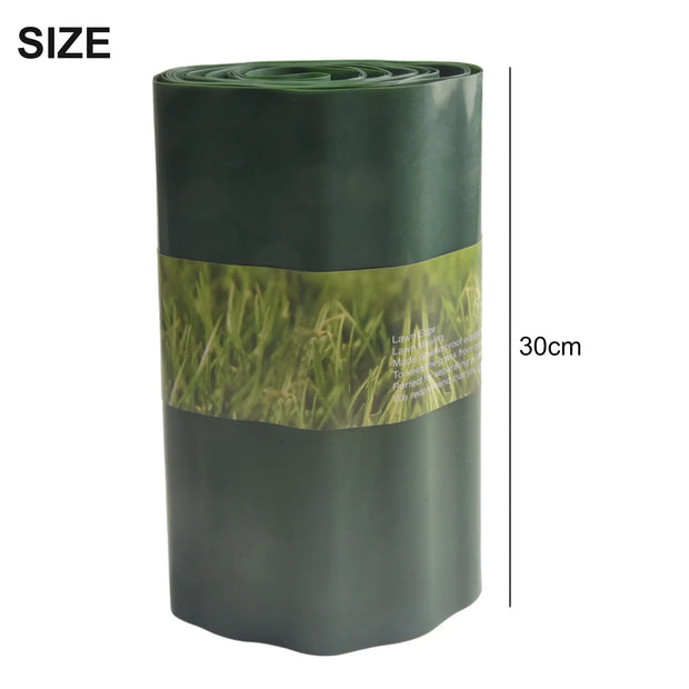Garden Lawn Edge Border - Flexible Plastic Fence for Outdoor Decor