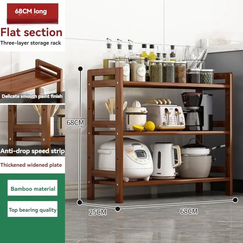Multi-Layer Kitchen Shelf - Floor Stand for Pots and Seasonings