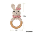 Baby Rattles DIY Crochet Cartoon Lion and Fox Doll Hand Bell Toy