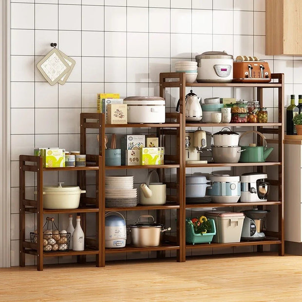 Multi-Layer Kitchen Shelf - Floor Stand for Pots and Seasonings