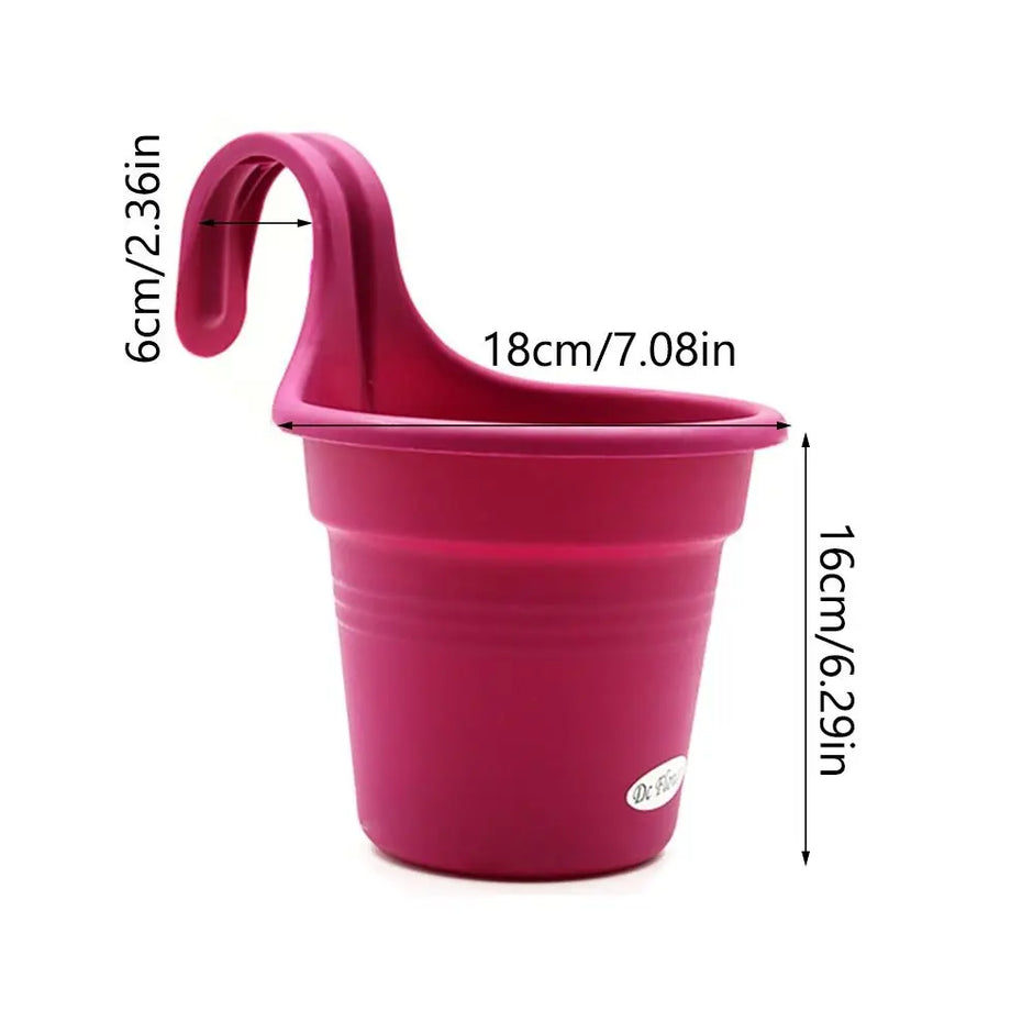 Wall-Mounted Flowerpot - Resin Hanging Planter for Garden Decoration