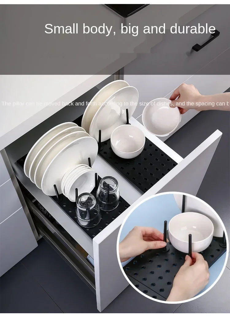 Kitchen Organiser - Sink Dish Drying Rack and Storage Solution
