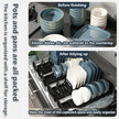 Kitchen Cabinets Dish Storage Rack - Built-In Plate Divider Organiser