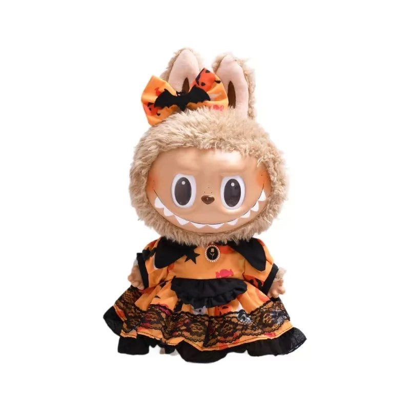 Halloween Plush Doll Clothes for 38cm Labubu Dolls - K-Pop EXO Accessories