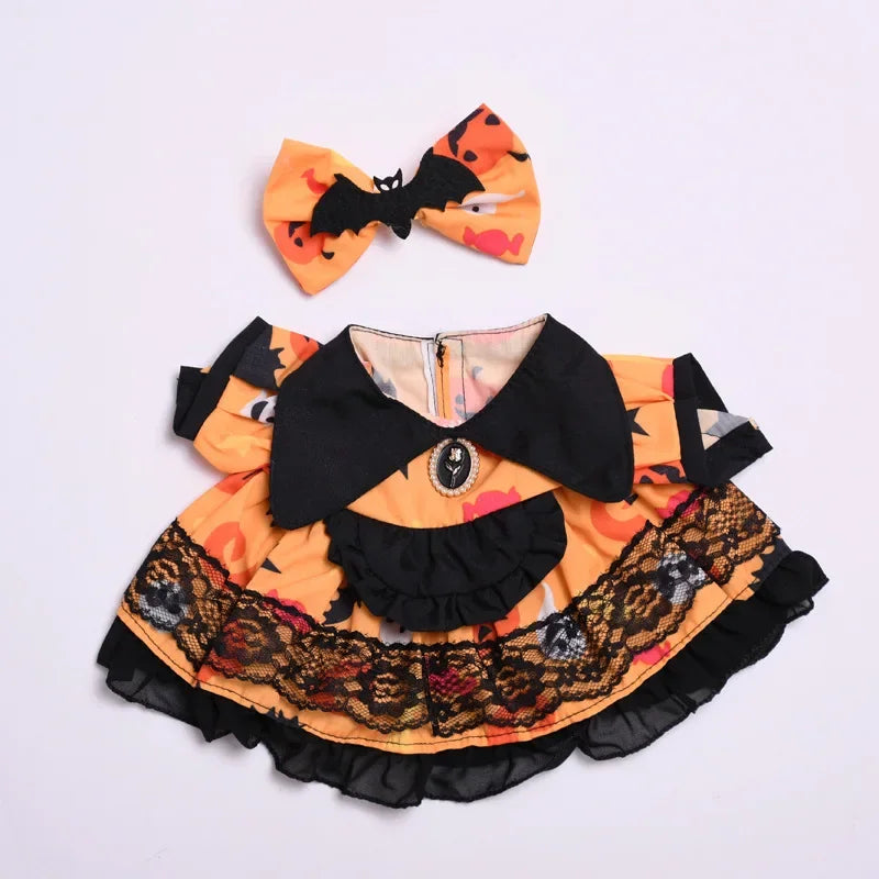 Halloween Plush Doll Clothes for 38cm Labubu Dolls - K-Pop EXO Accessories
