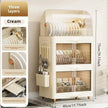Kitchen Bowl Rack - Tableware Box with Lid and Dish Drain Rack