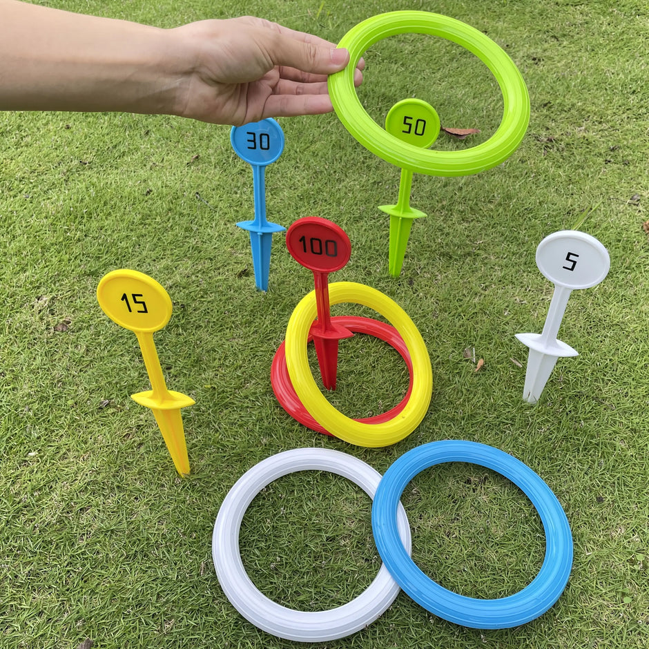 1 set of outdoor beach sports throwing rings, grass game equipment, ring throwing games,Suitable for outdoor courtyards games