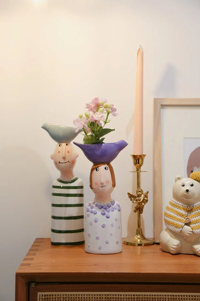 Vase Home Decor - Ceramic Vases for Room Decoration and Flower Arrangements