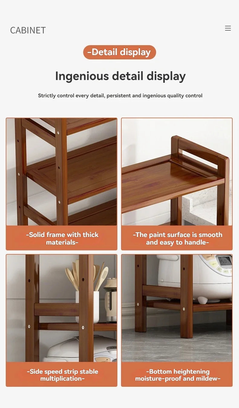 Multi-Layer Kitchen Shelf - Floor Stand for Pots and Seasonings