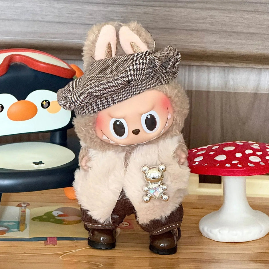 Gxlaihy 17cm Labubu Doll Clothes Outfit - Cute Costume for Dolls