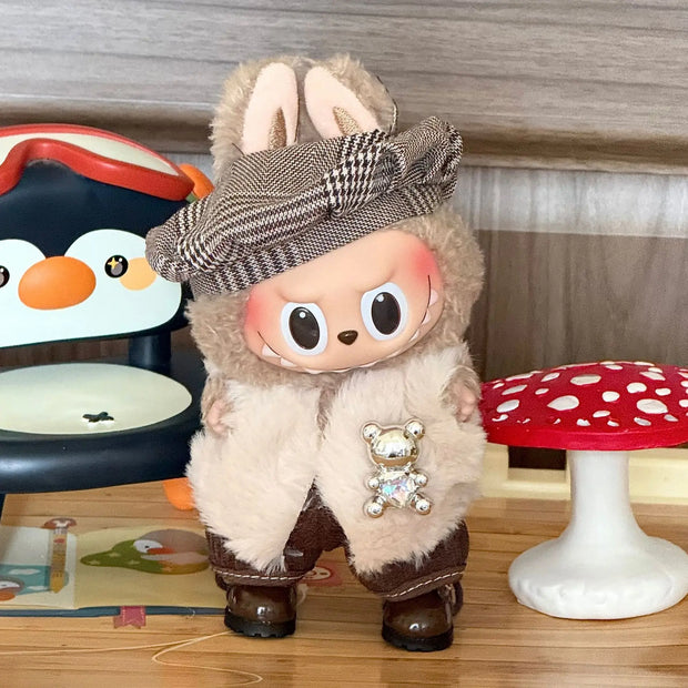 Gxlaihy 17cm Labubu Doll Clothes Outfit - Cute Costume for Dolls